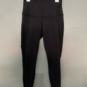 Lululemon High ride leggings with mesh size 4 black